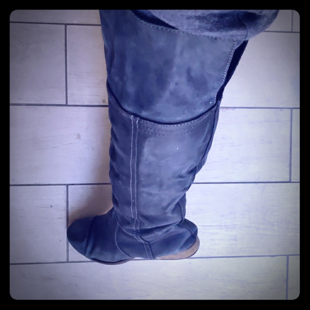 Steve Madden grey leather Boots